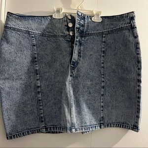 NWT Forever 21+ Denim Skirt 2X